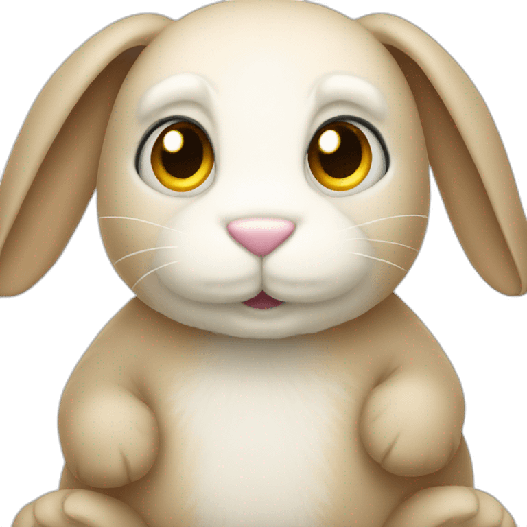 Peluche lapin emoji