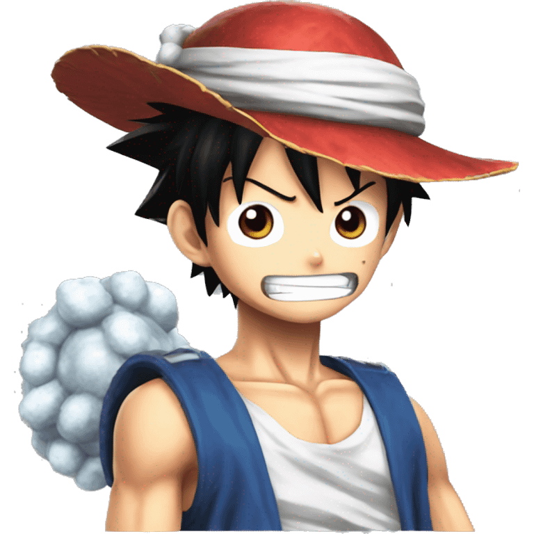 Luffy gear 5 laugjing emoji