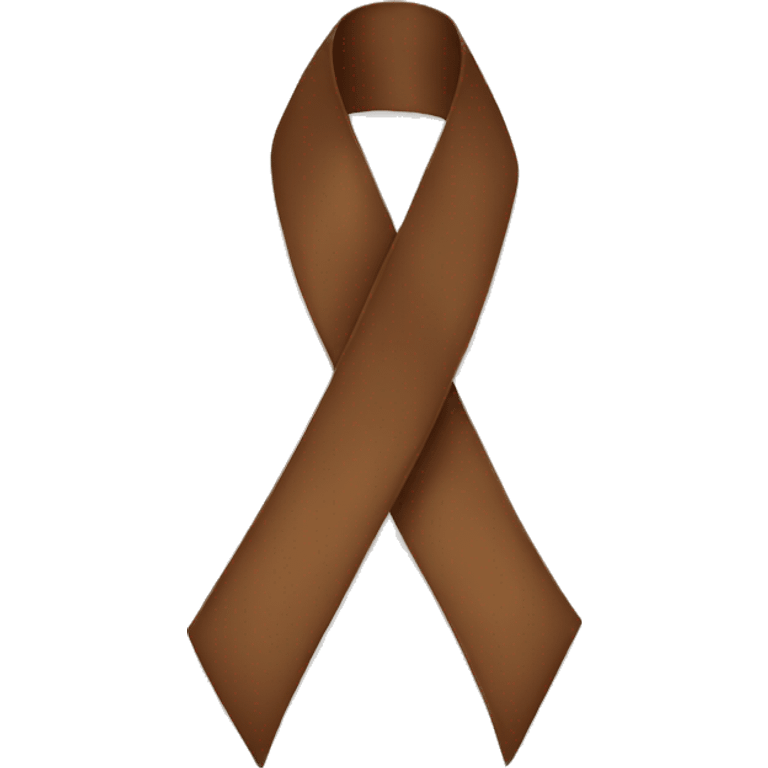 Brown ribbon emoji