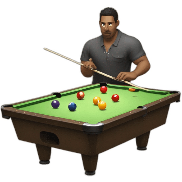 Hench Andy playing pool emoji