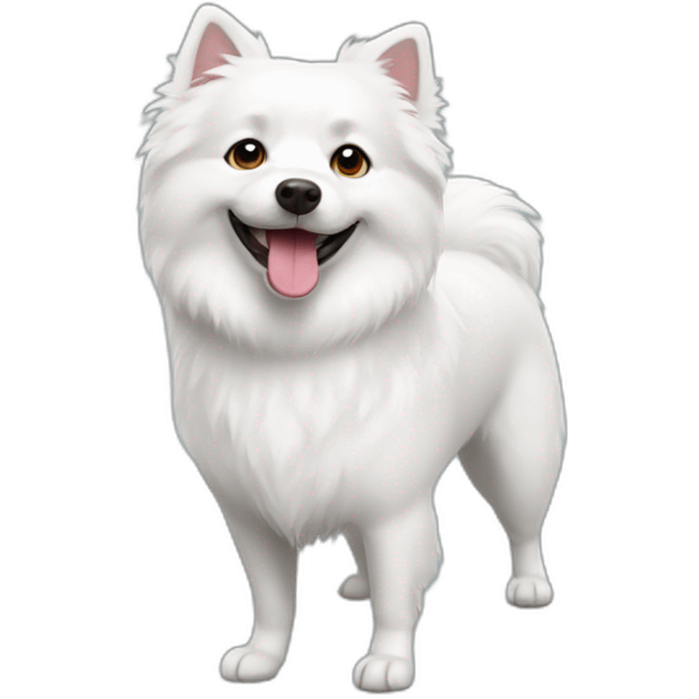 white spitz dog emoji