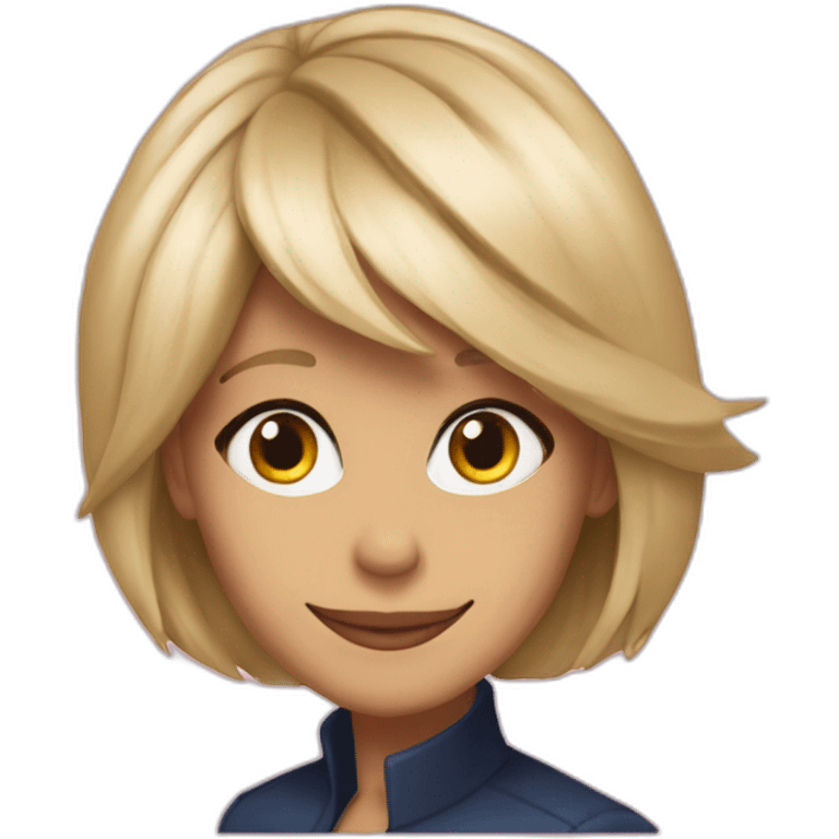 A heart on Brigitte macron  emoji