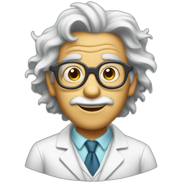 Crazy scientist emoji