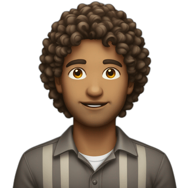 indian-male-curly-hair emoji