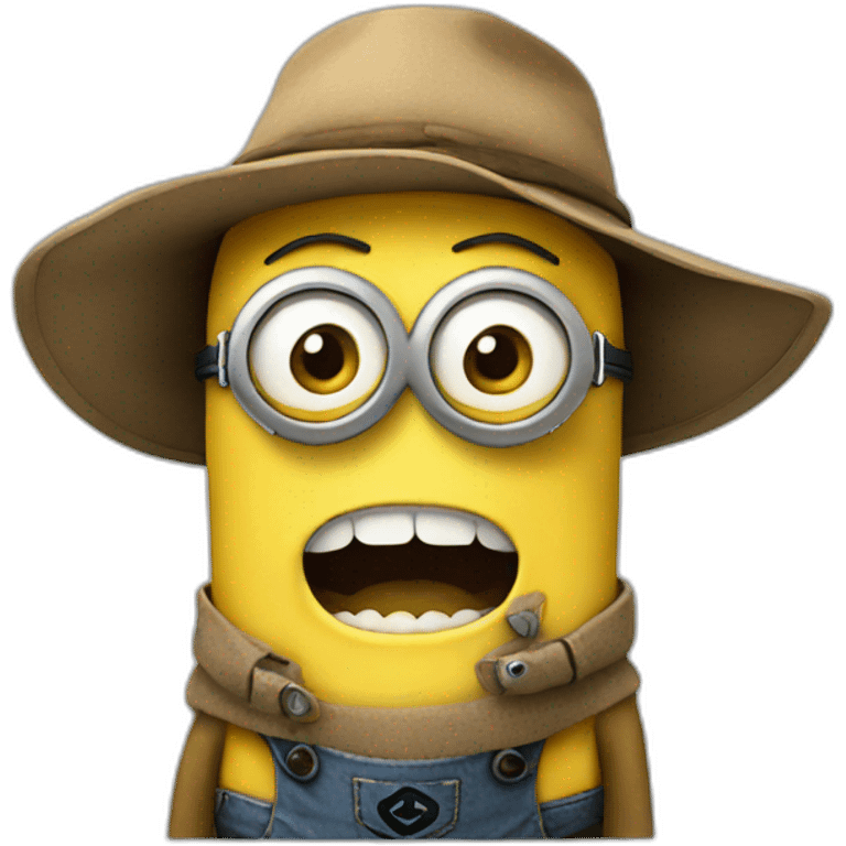 Minion with hat emoji