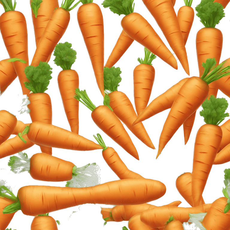 Realistic carrot isolated  emoji