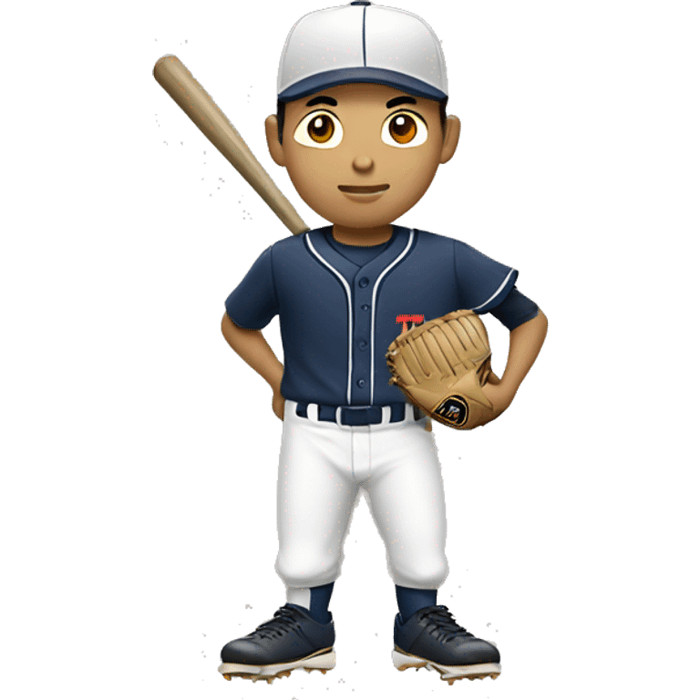 Asian man baseball emoji