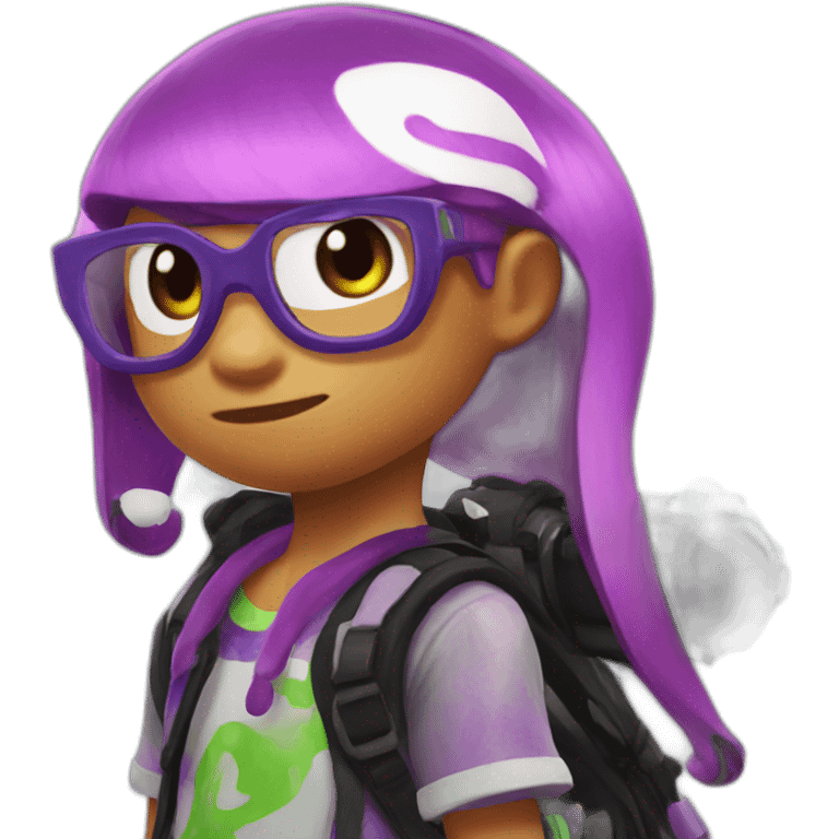 Inkling Splatoon emoji