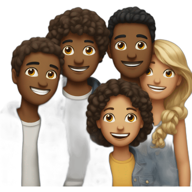 A group of four friends emoji