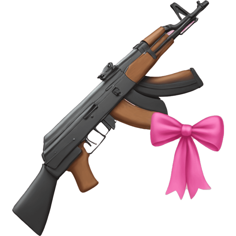 Ak with a pink bow emoji