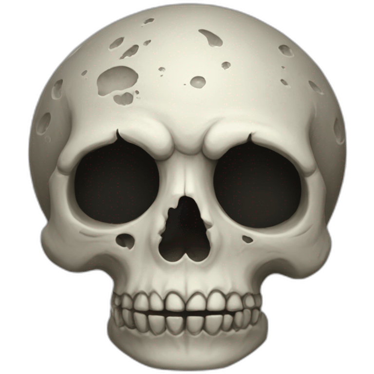 The moon-skull emoji