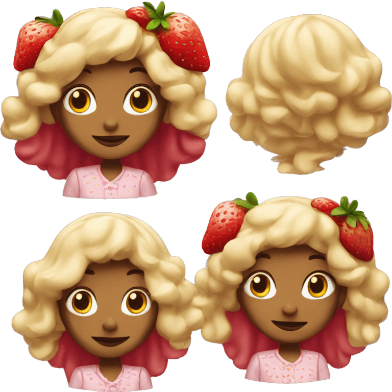 Strawberry shortcake emoji