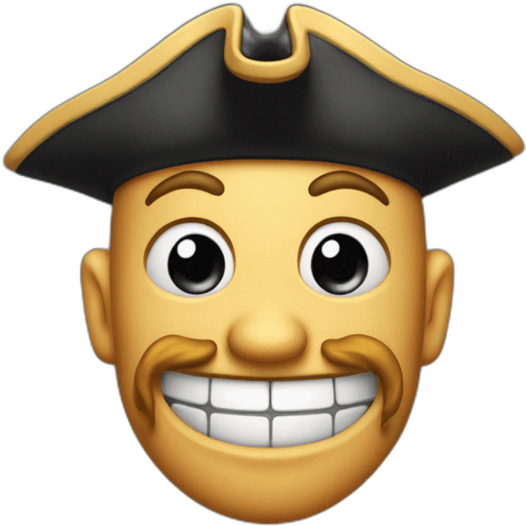 pirate Grinning Face emoji