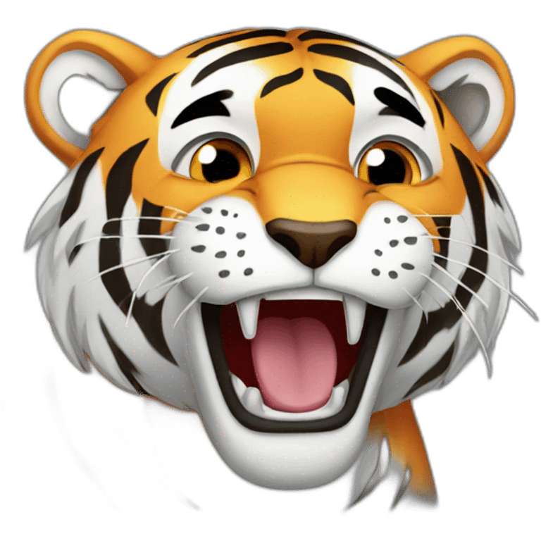 tiger crying emoji