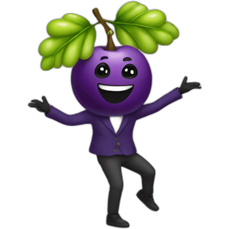 uvas bailando emoji