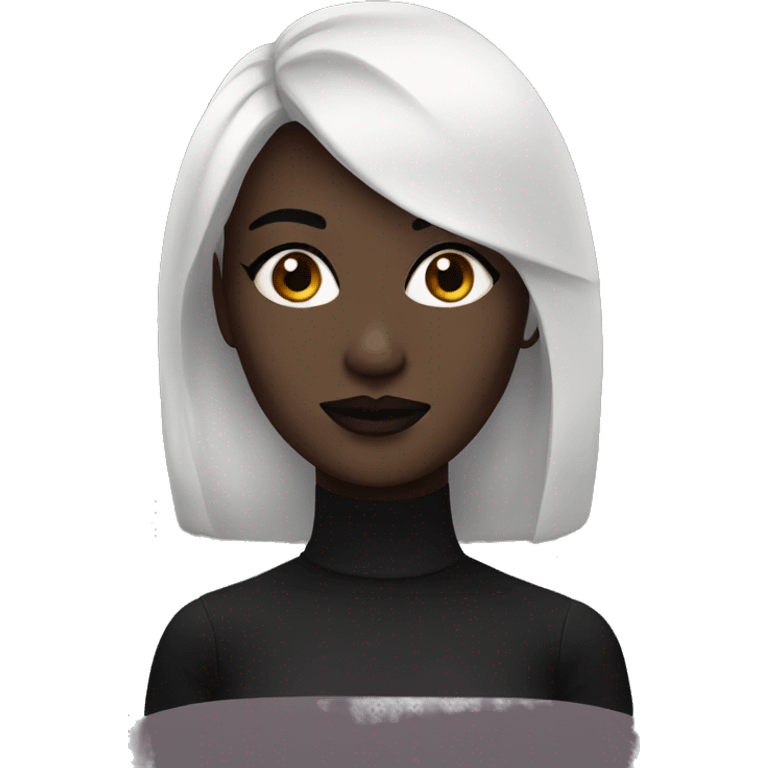 woman with dark makeup emoji