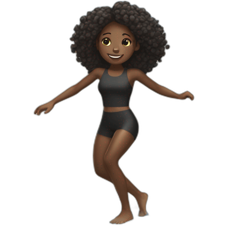 Black girl surfing  emoji