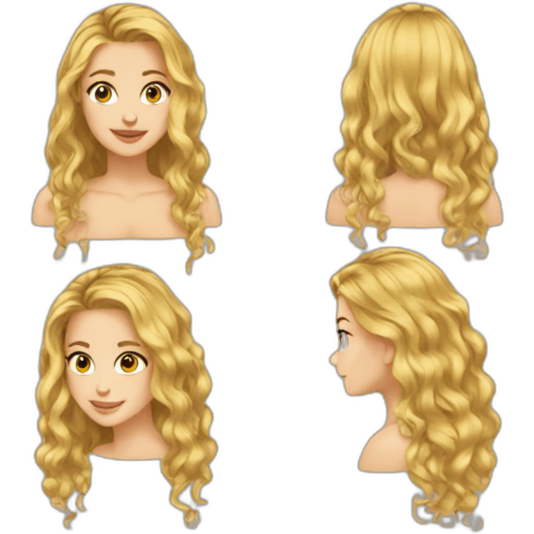 20 year old long honey blonde hair  emoji