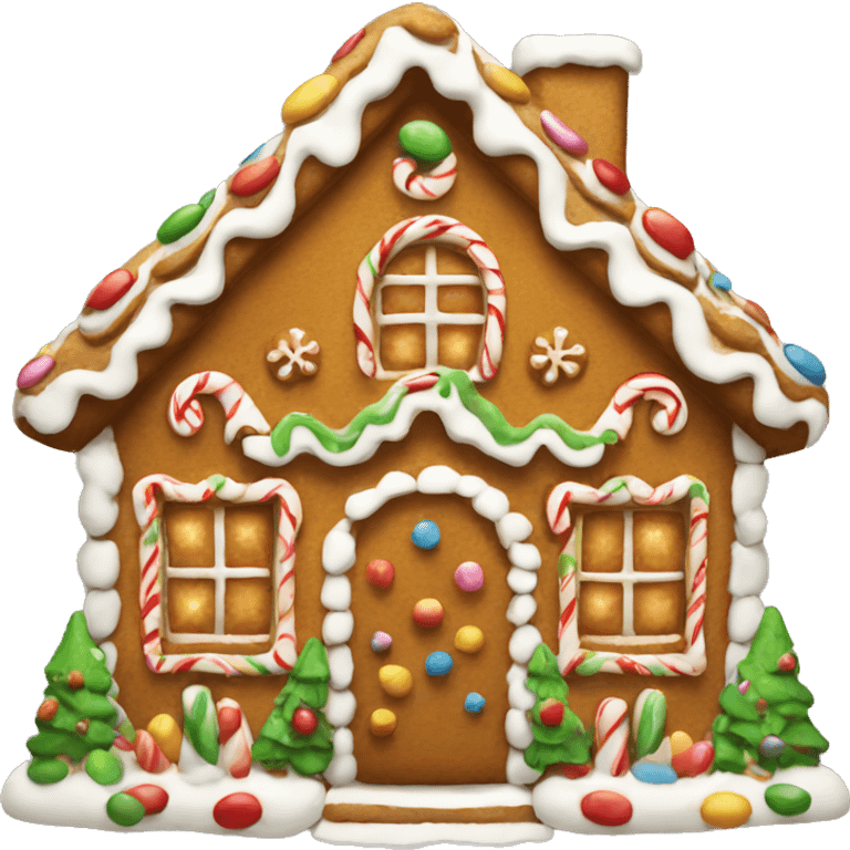 gingerbread house emoji