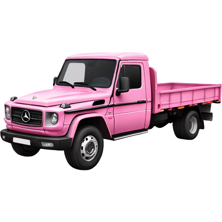 Pink Mercedes Benz truck emoji