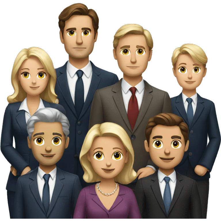 white collar family emoji