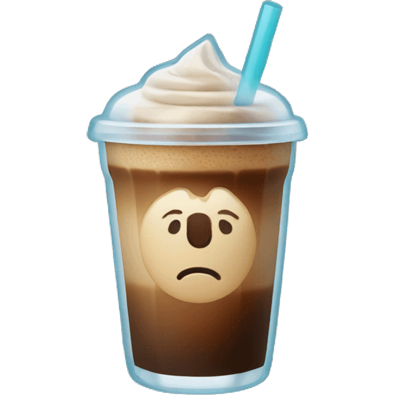 Ice coffee emoji