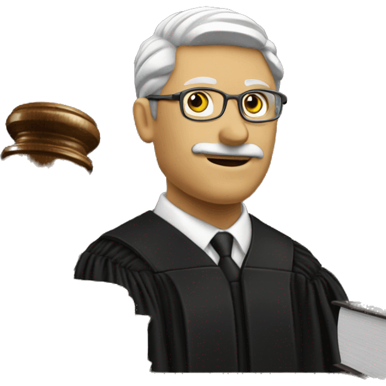 judge with gavel emoji