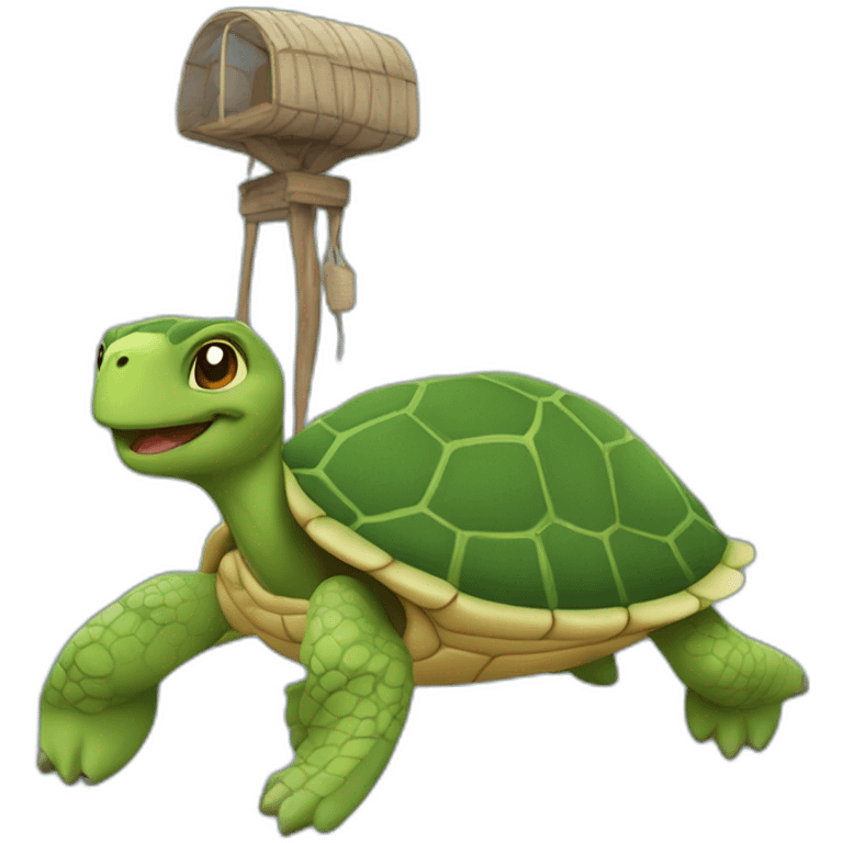 Tortue sur dromadaire emoji