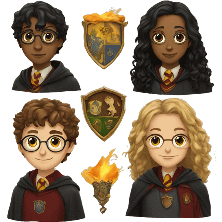 harry potter houses emoji