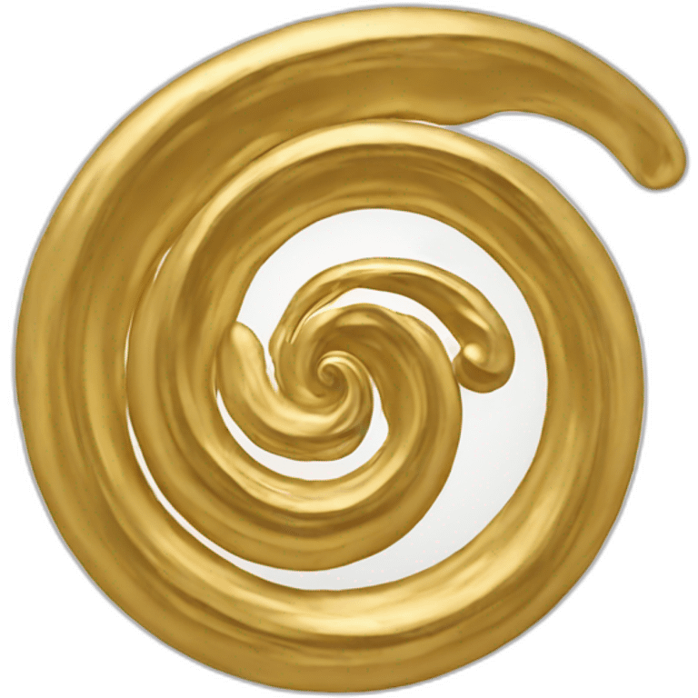 Gold swirl emoji