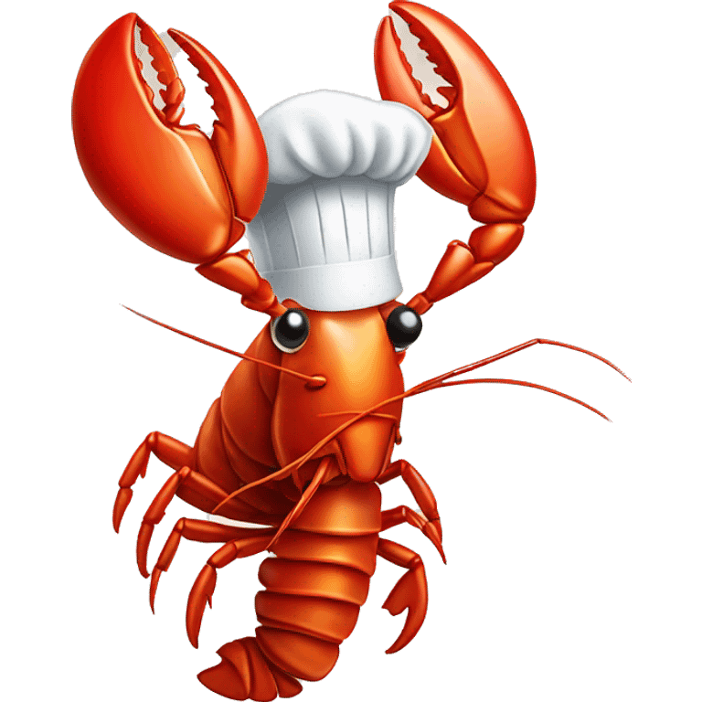 Lobster with a chef hat emoji