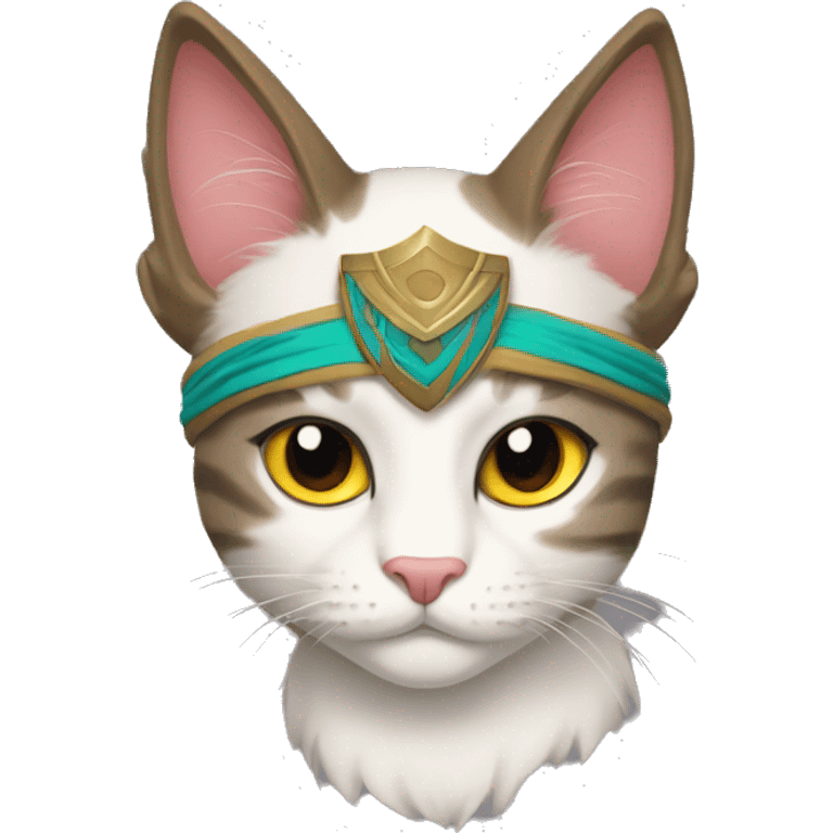 warrior cat with head band on emoji