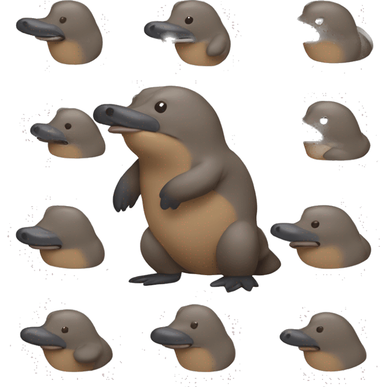 Cute platypus emoji