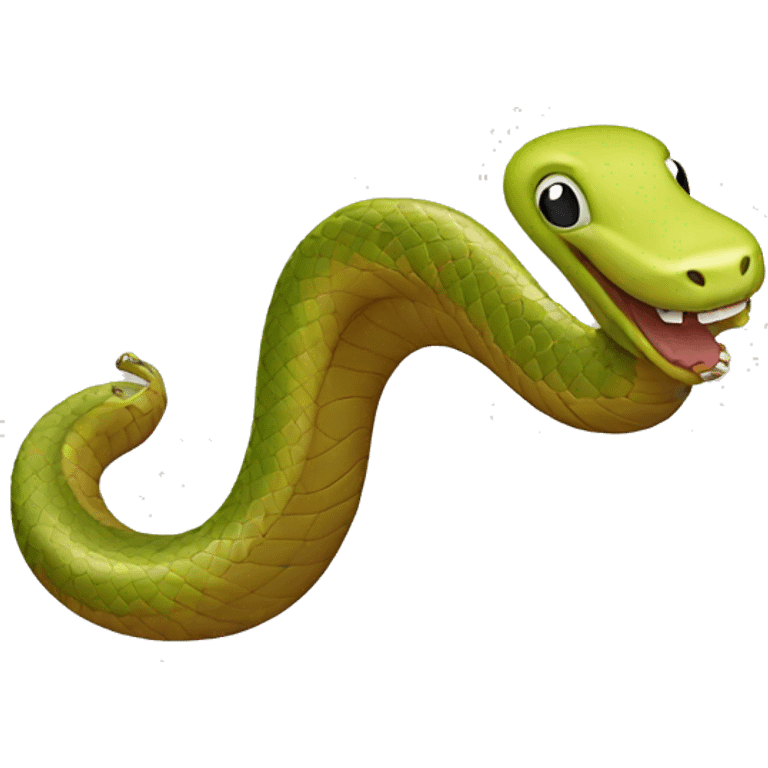 A snake doing a backflip  emoji