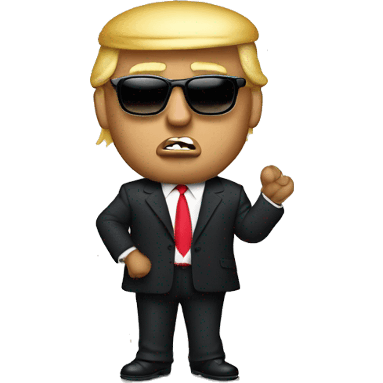 trump as a rapper emoji