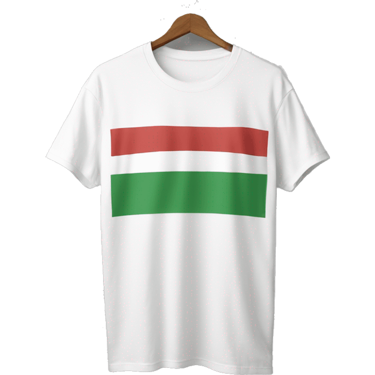 hungarian flag on t-shirt emoji