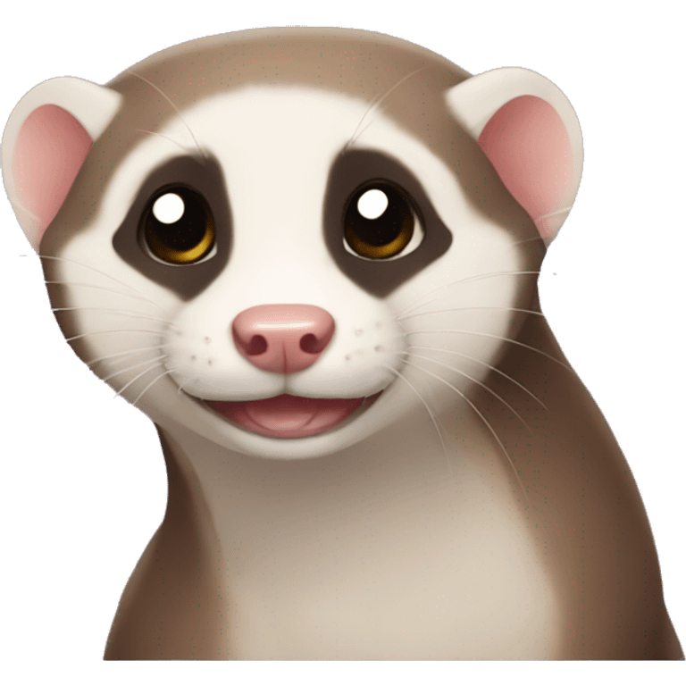 ferret whose ear fell off emoji