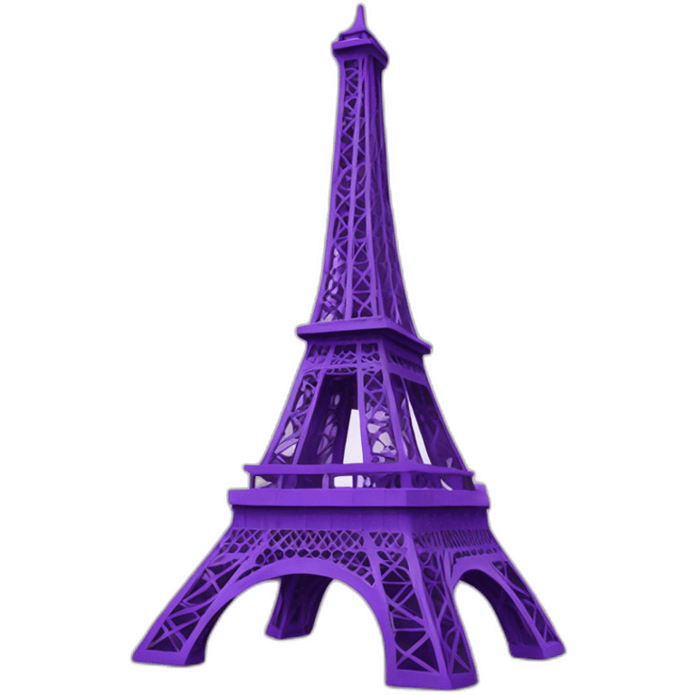 purple Eiffel tower emoji