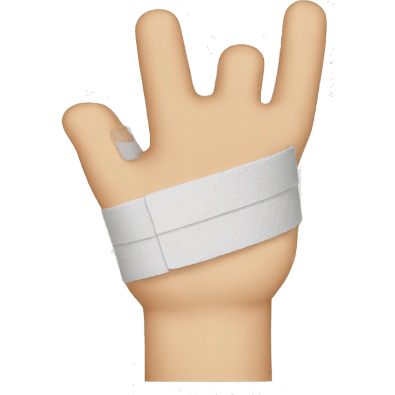 a bandage on a finger emoji