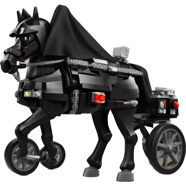 Darth Vader’s Lego horse-drawn 4 wheel caravan  emoji