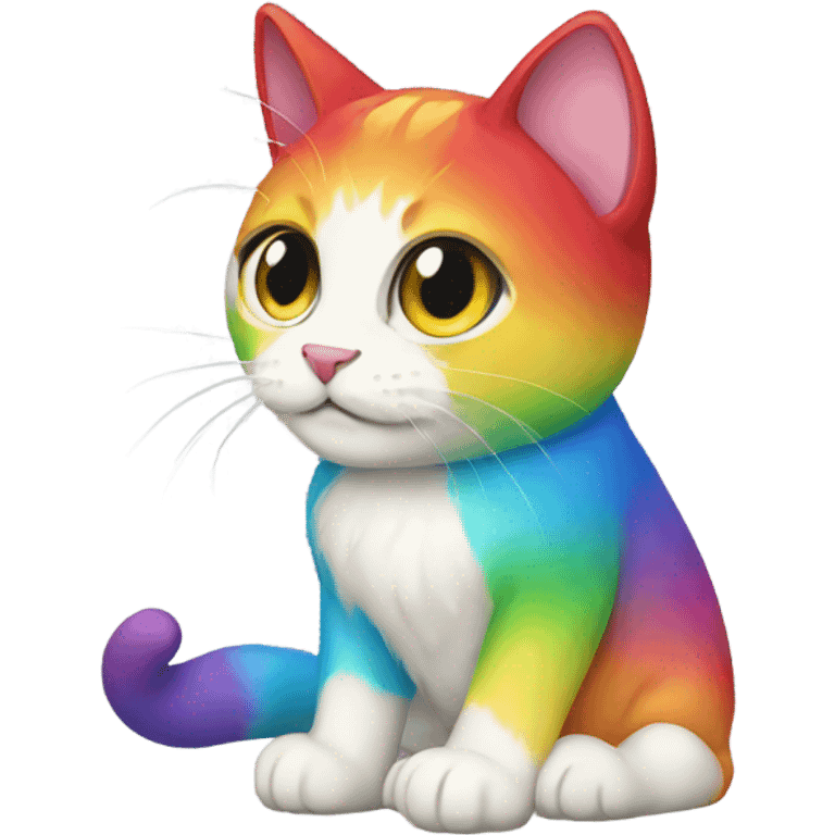 a rainbow cat emoji