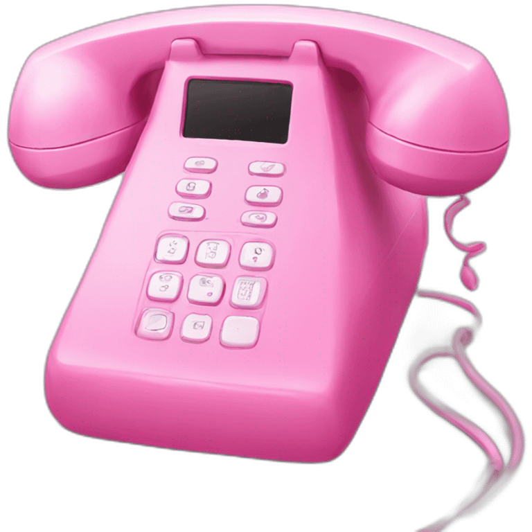 pink phone emoji