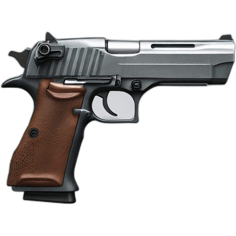 one high quality and detailed  desert eagle with exotic colors on it emoji