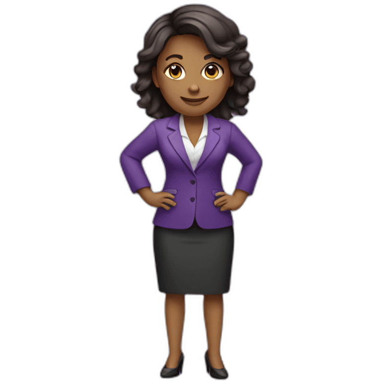 business woman purple icon emoji