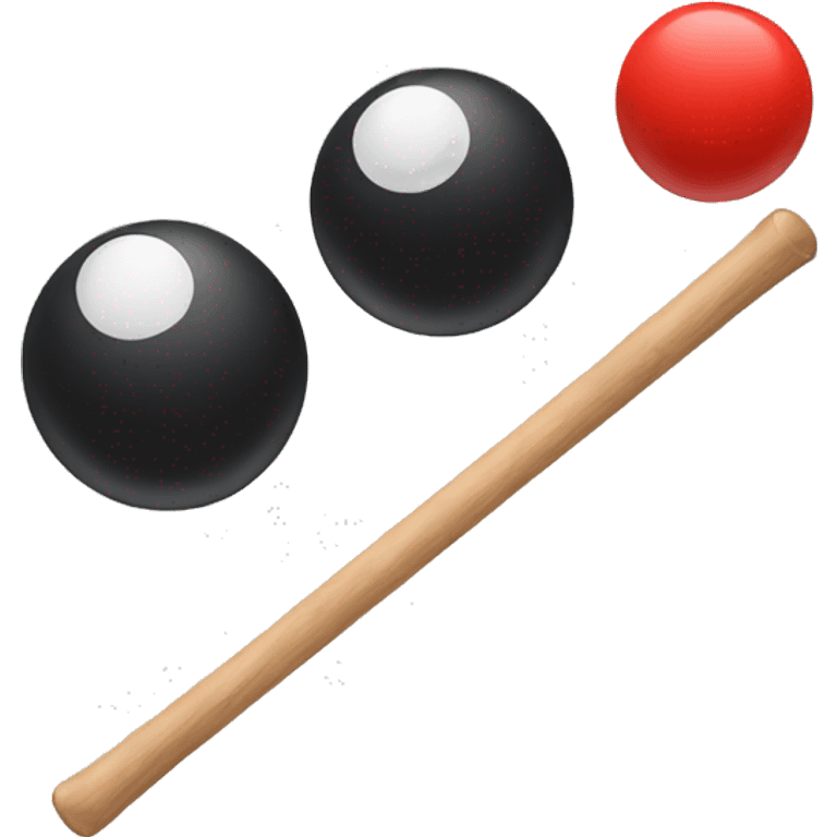 2 balls and stick emoji