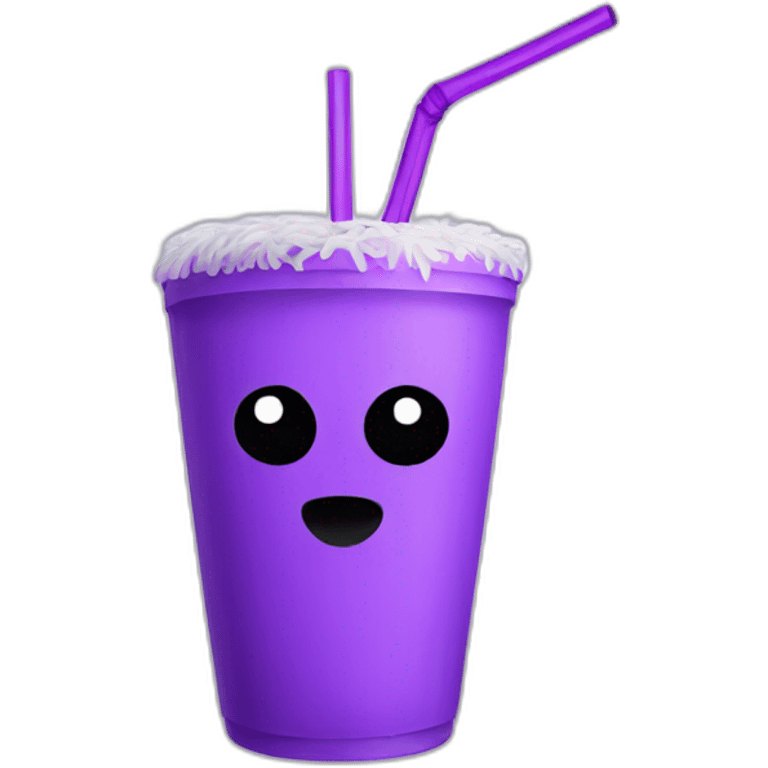 purple straw emoji