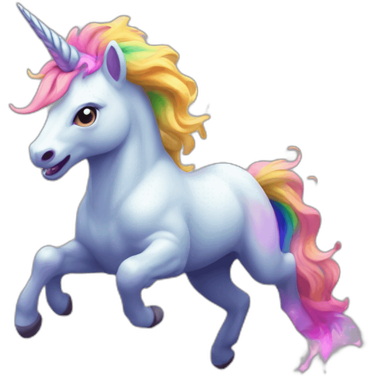 rgb unicorn raging emoji