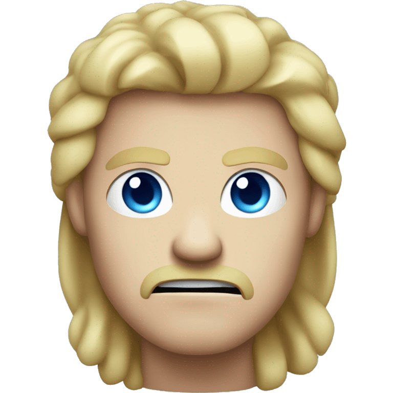 angry guy with blue eyes an blond hair emoji