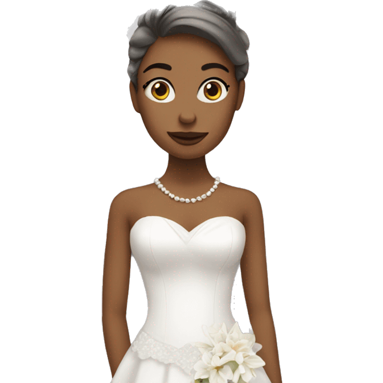 a woman in a wedding dress emoji