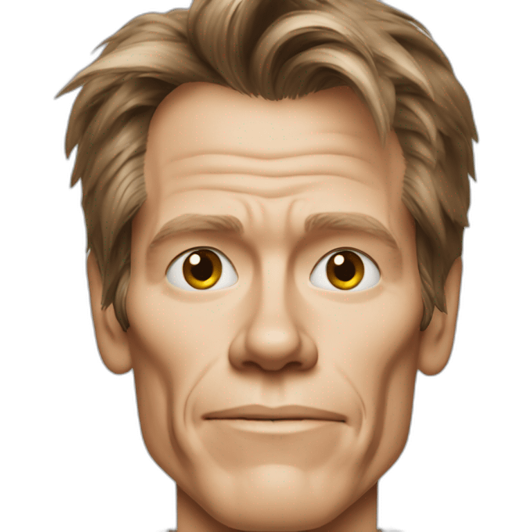 kevin-bacon cartoon wearing shirt emoji